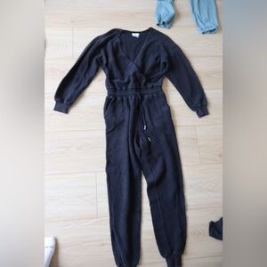 L*Space Black Ribbed Jumpsuit